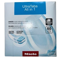 Miele Ultratabs All-in-1 Dishwasher Tabs 60 Count New Sealed