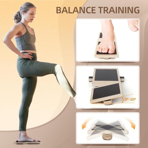Wooden Balance Board for Ankle | Non-slip Foot Exerciser & Posture Corrector - Picture 4 of 24