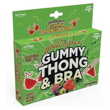 HOTT PRODUCTS Edible Gummy Thong Bra Set Sweet Sour Intimate