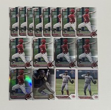 LOT OF 16 Victor Acosta Cards Cincinnati Reds Bowman Chrome Refractor Pro Debut