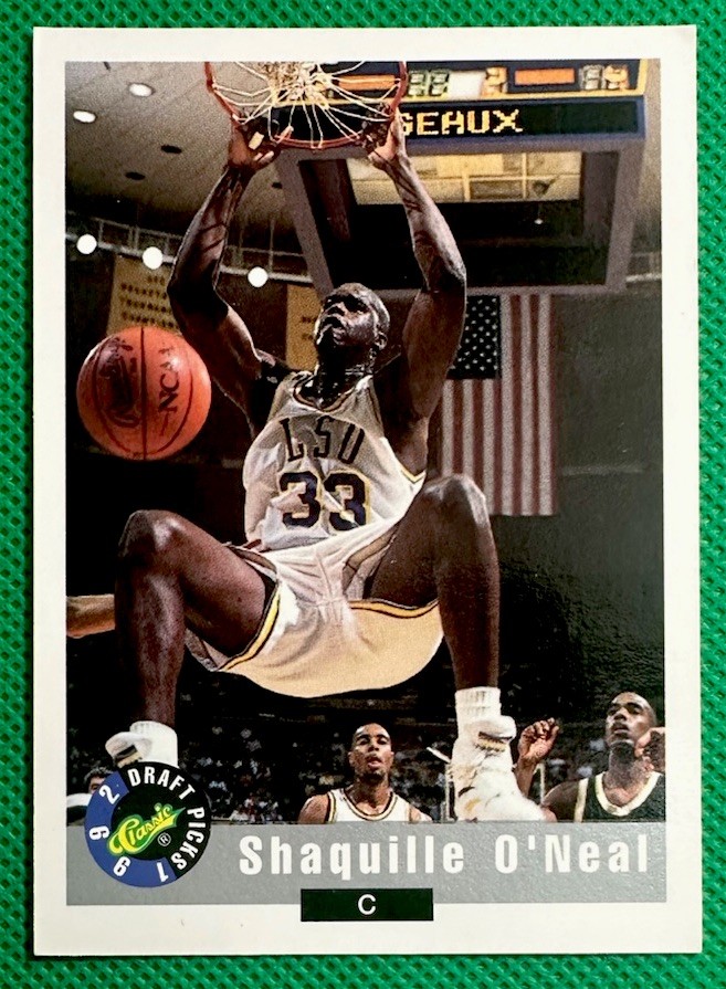 1992 Classic Draft Picks Shaquille O'Neal LSU Rookie #1 Orlando Magic EXNM