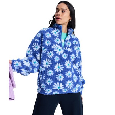 Roxy Womens Jive Talking Polar Half Zip Fleece
