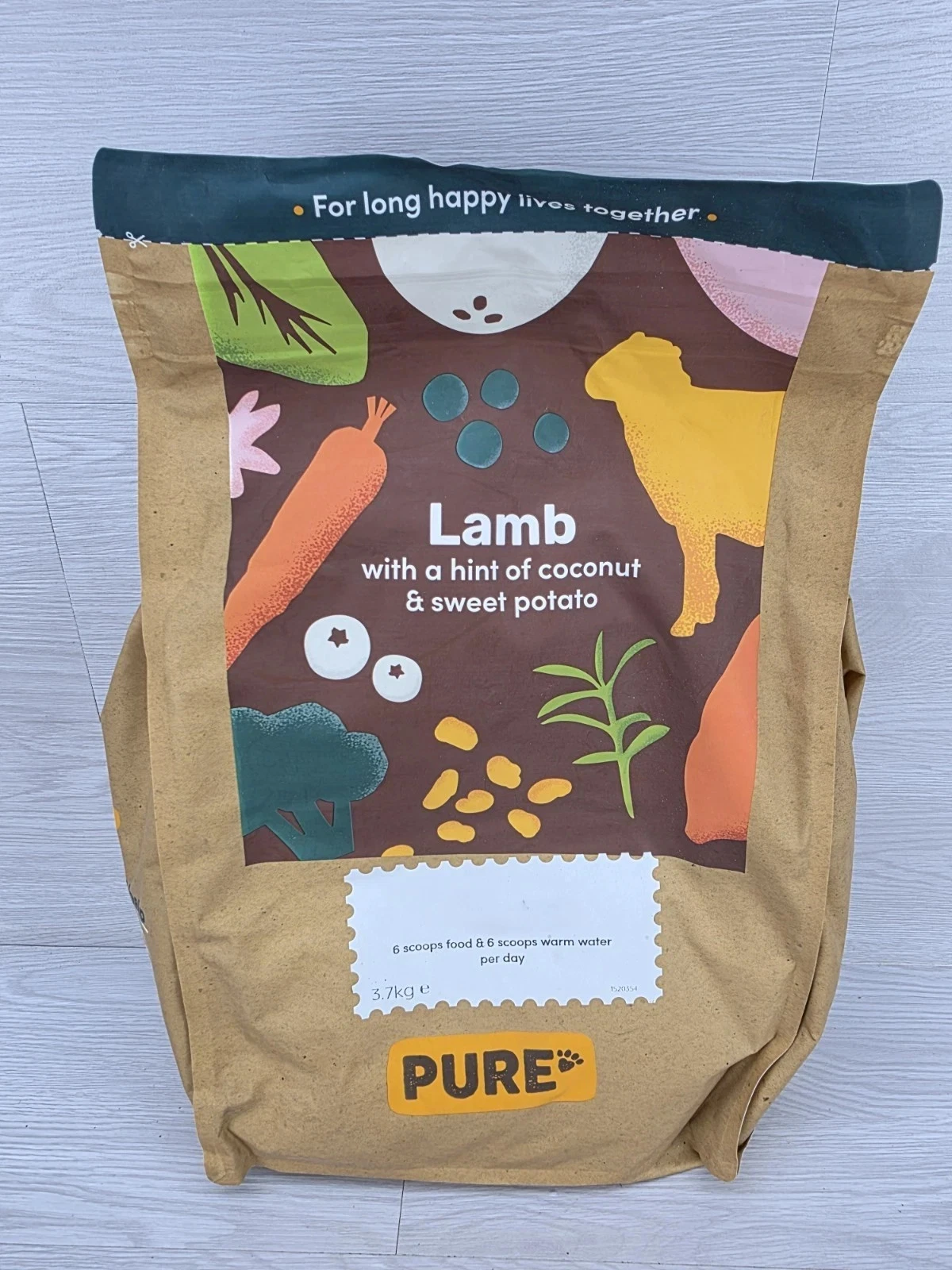 Pure Pet Dog Food Lamb Coconut Sweet Potato 3.7kg 28/12/2026 NEW
Opens in a new window or tab