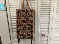 Dog pattern hanging Travel Cart With Wheels