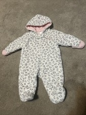 Baby Infant 0-3M Months Girls Winter Bunting Suit Pink Animal Cute