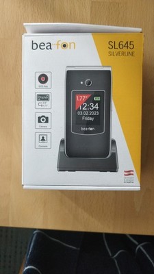 Bea-fon SL645 - 16GB - Black silver (Ohne Simlock) in OVP Großtastenhandy