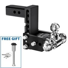 Trailer Hitch Fits 2.5 Inch Receiver 5 Inch Adjustable Drop Hitch Heavy Duty Trailer Hitch Fits 2.5 Inch Receiver 5 Inch Adjustable Drop Hitch Heavy Duty