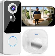 Doorbell Camera Wireless,2K FHD Head-to-Toe Video, no Subscription