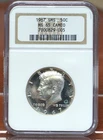 1967 SMS KENNEDY HALF DOLLAR NGC MS65 CAMEO 829005