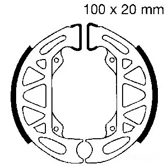 Bremsbacken Hinten EBC 806 FüR Piaggio Zip+Zip 50 TT Bimodale 1995-98-image
