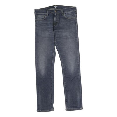 CARHARTT WIP Herren Jeans Blau Regular Gerade Denim M W32 L29 Zip Baumwolle