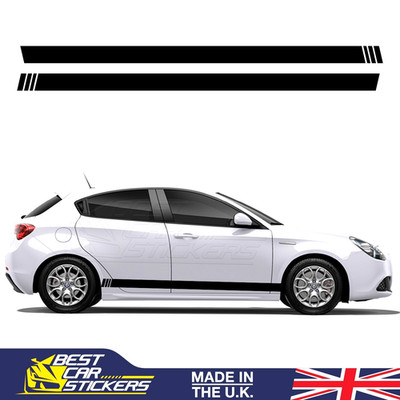 For Alfa Romeo Side Stripes Decals Stickers Car Graphics Vinyl