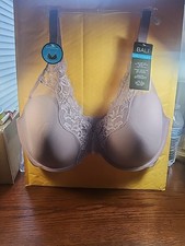 Bali DF0084 One Smooth U Comfort Stretch Lace Underwire Bra 40D Purple Mauve