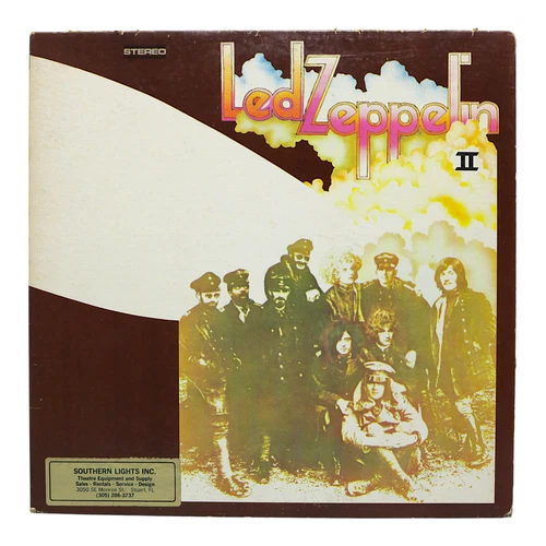 Led Zeppelin II LP Atlantic SD 19127 VG Vinyl Gatefold Original Inner