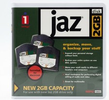2 Lot Genuine Iomega Jaz 2GB Disks 1 free 1 GB disk