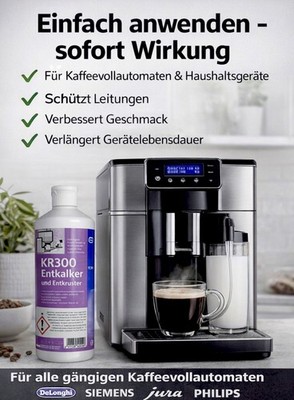 Entkalker 1L Dr Becher KR300 für Kaffeevollautomat schnell & effektiv