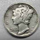 1938-D MERCURY SILVER DIME ACTUAL COIN Get Today & Save Upgrade Your Collection