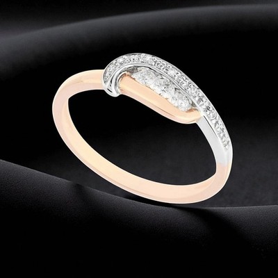 Magnificent 0.60 Cts Round Brilliant Cut Diamonds Anniversary Band Ring 14K Gold