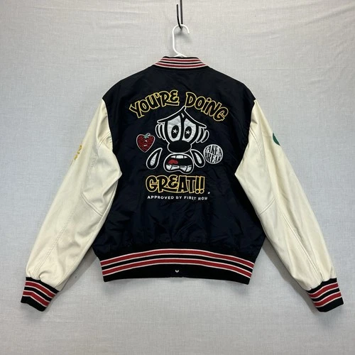 First Row Varsity Jacket Mens XXL You're Doing Great Graphic Letterman Bomber image 11