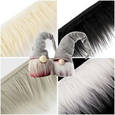 Kunstfell ab 1m x 13 cm Meterware Fellbesatz mit Flor für Tiere und Figuren