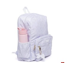 LoveShackFancy x Target Light Blue Floral Quilted Zip Backpack