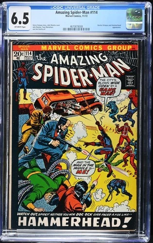 Amazing Spider-Man #114 (1972) – CGC 6.5 OW – Doc Ock & Hammerhead