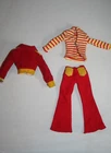 Vintage 70s mod red & yellow set for Barbie  & Similar Size Fashion doll clones