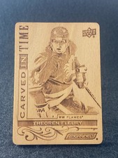 2025-26 Engrained Icons Carved In Time Theoren Fleury CT-TF Calgary Flames