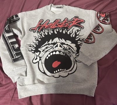HELLSTAR RECORDS  IS THIS WHAT HEAVEN SOUNDS LIKE  GREY CREWNECK in Medium 