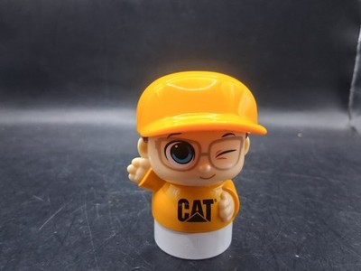 Mega Bloks First Builders Construction Worker Crew Man CAT Caterpillar figure