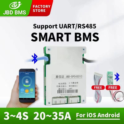 JBD Smart BMS Lifepo4 BMS 4S Lithium Batterie Balance Board 20A 30A 35A gleicher Anschluss