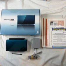 Nintendo 3DS Original Handheld System - Aqua Blue Complete With Box