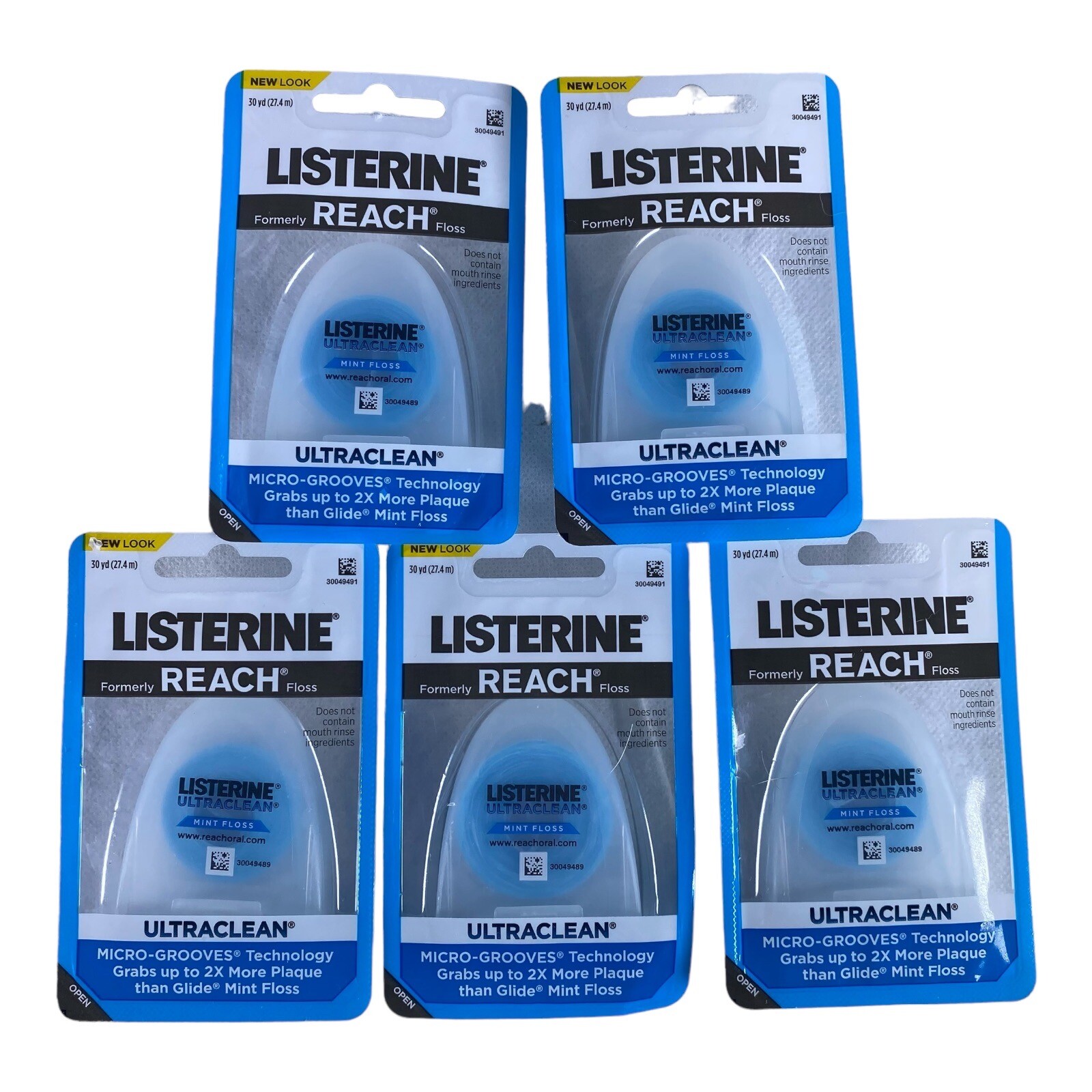Listerine Ultraclean Dental Floss, Oral Care, MintFlavored, 30 Yard