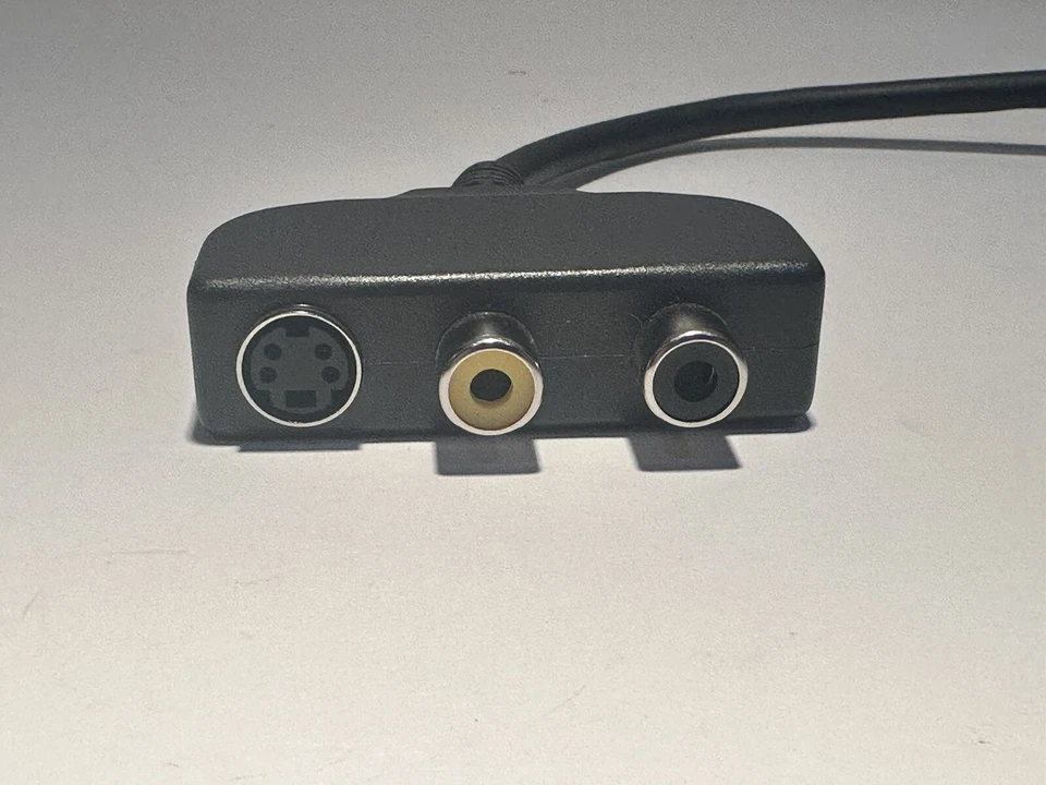 Dell S Video Composite Audio Adapter Cable 044CTV Black PC Computer Part - Image 4 of 4