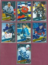 1995-96 PANINI STICKERS & FOIL NHL HOCKEY CARD 155 TO 306 SEE LIST