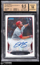 Darin Ruf RC BGS 9.5 w 10 Auto: 2013 Bowman Chrome Rookie Autographs Top POP