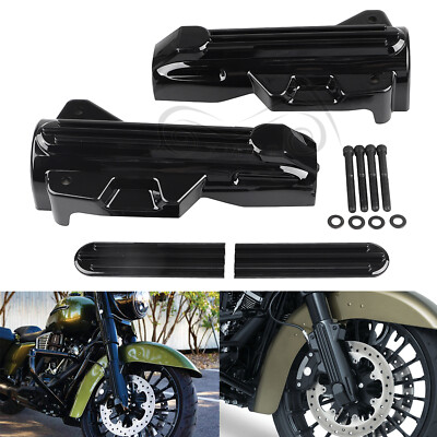 Upper Fork Slider Accents Lower Fork Cover For Harley Street Glide FLHXS  FLTRXS