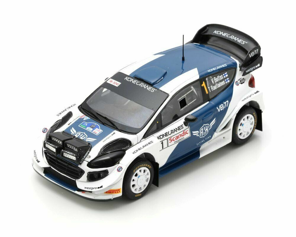 Spark S5990 Ford Fiesta WRC Rallye Lapland Bottas 2019 Voiture Miniature 1/43 en Résine