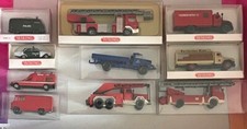 #001 Wiking 1:87 Konvolut Einsatzfahrzeuge Feuerwehr THW