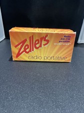 Zellers Mini Boom Box Suntone AM/FM Portable Radio RR2500 7.5" New Open Box