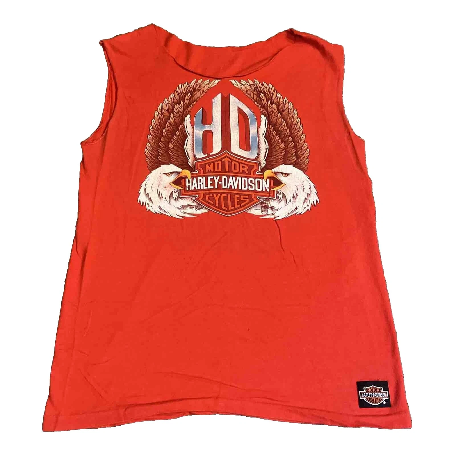 Harley-Davidson Sleeveless 1980s Vintage T-Shirts for Men