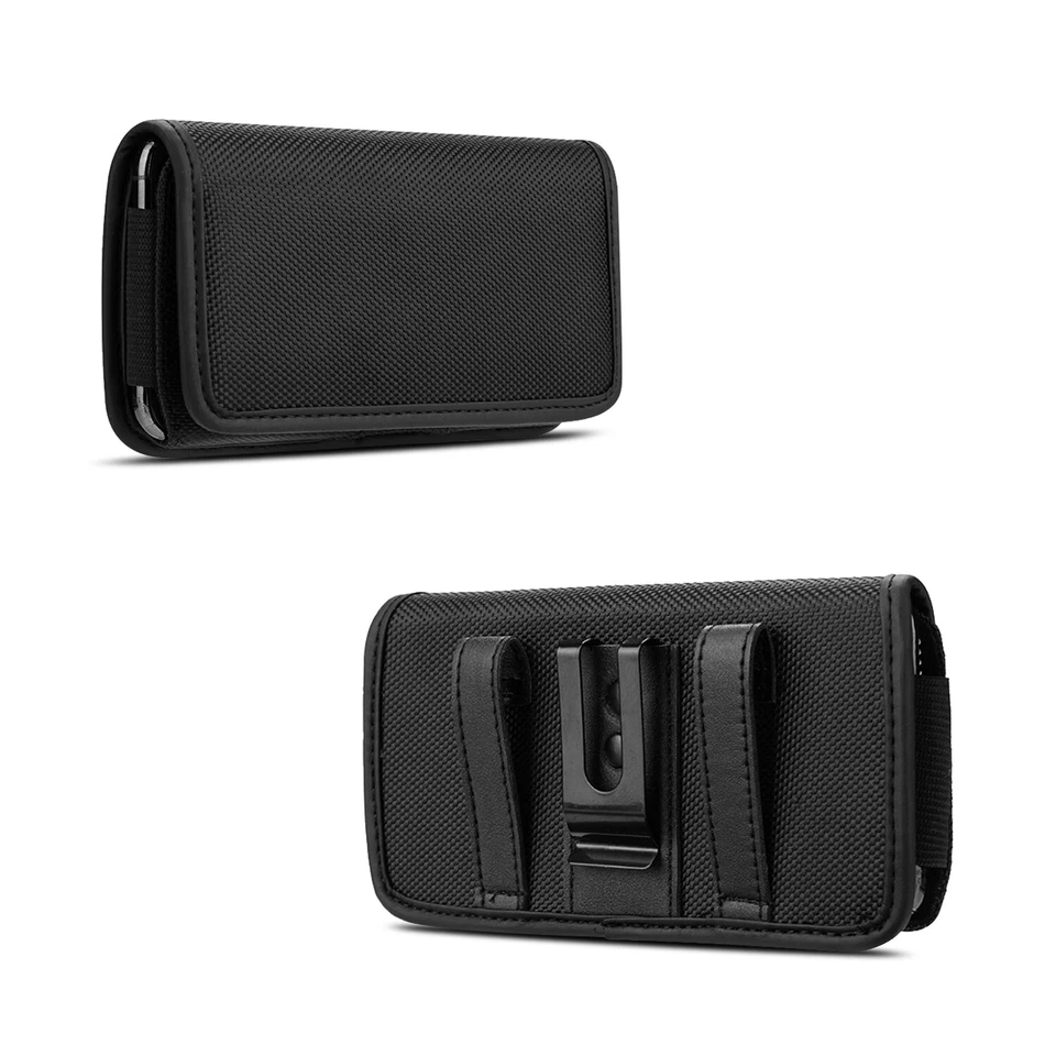 Oxford Cell Phone Waist Belt Clip Holster Loop Bag Pouch Card Holder Case​ Cover - Image 2 of 4