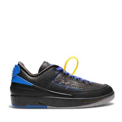 DJ4375-004 Off-White × Nike Air Jordan 2 Low Black and Varsity