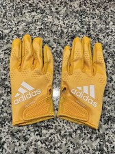 Adidas Adizero 12 NFL Promo Receiver Gloves Size 2XL Gold NEW ADI196