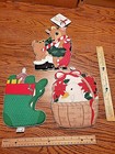 LOT of 3 NOS Quilted 1985 Jay Franco & Sons Christmas Pot Holder Hot pad SEE PIC — photo 1