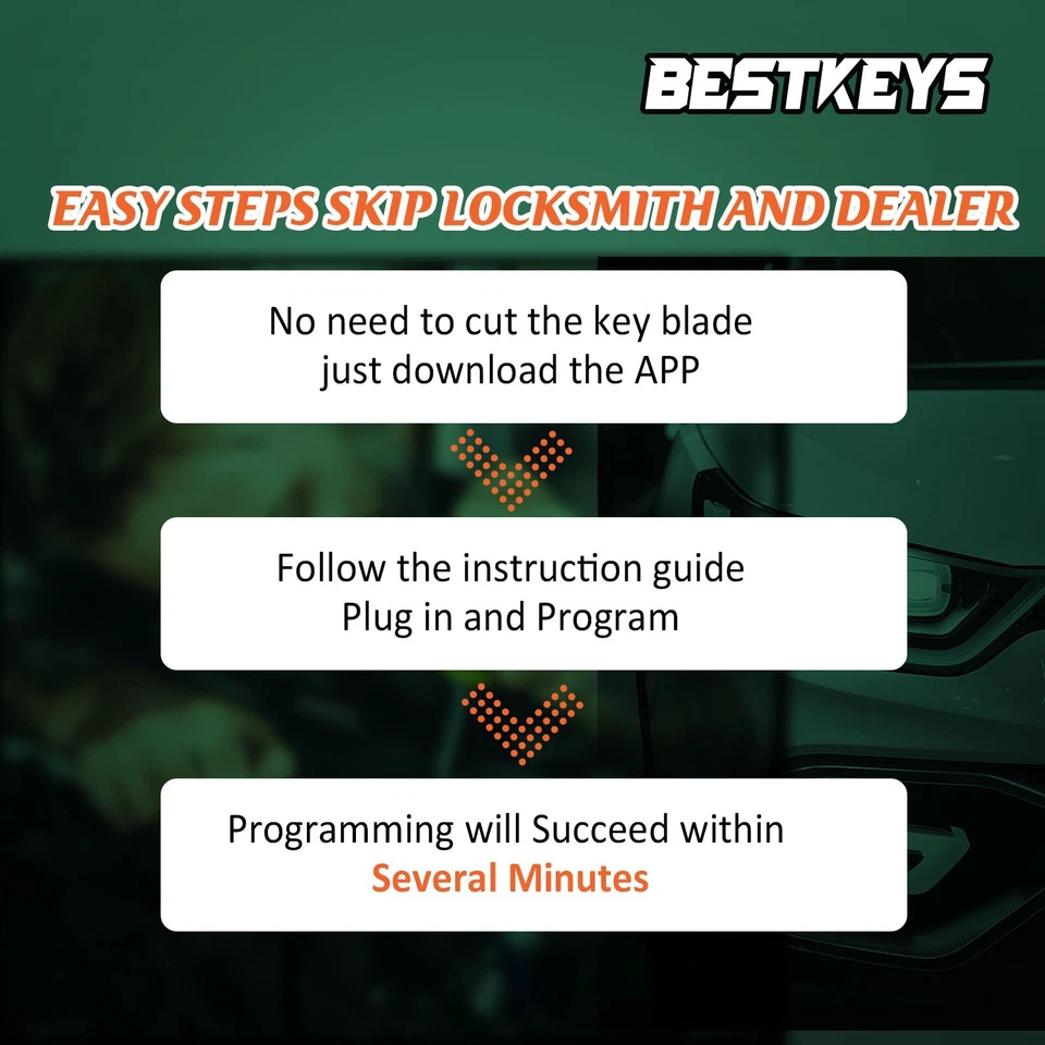 DIY 程序套件适用于 2008 - 2016 年丰田红杉 2007 - 2015 Highlander 汽车钥匙链 — 第 3/4 张图片