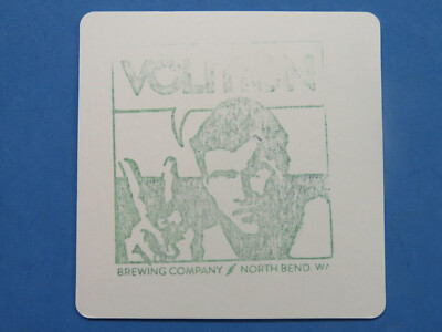 Beer Handmade Green Brewery Coaster ~ VOLITION Brewery ~ North Bend, WASHINGTON