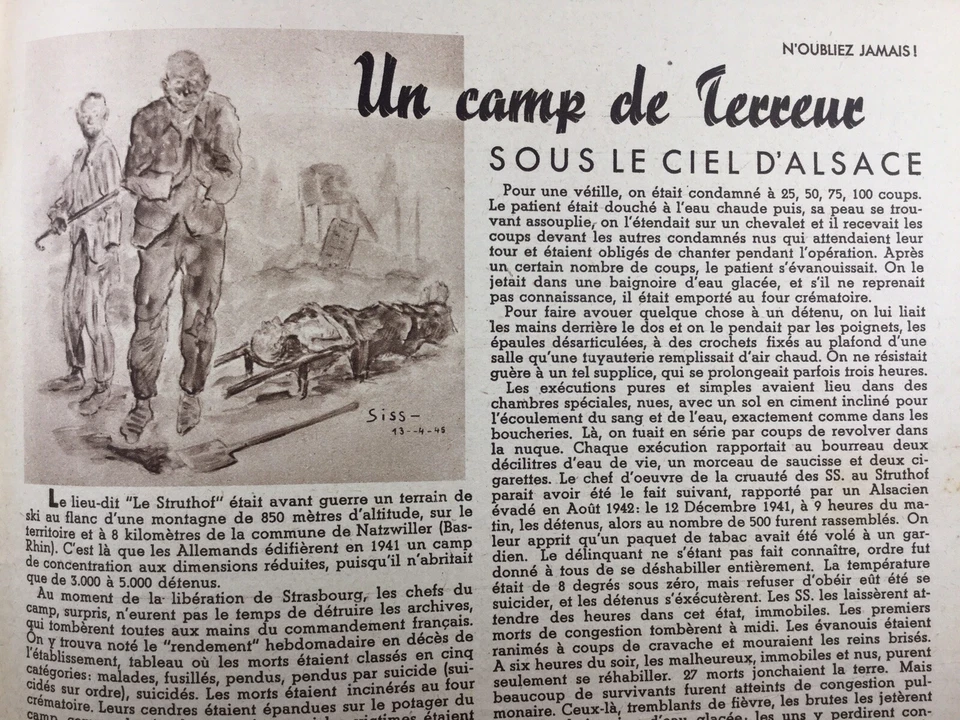 Camp du Struthof 1946 Alsace Natzwiller Besançon Monte Cassino Général Duché - Photo 2/4