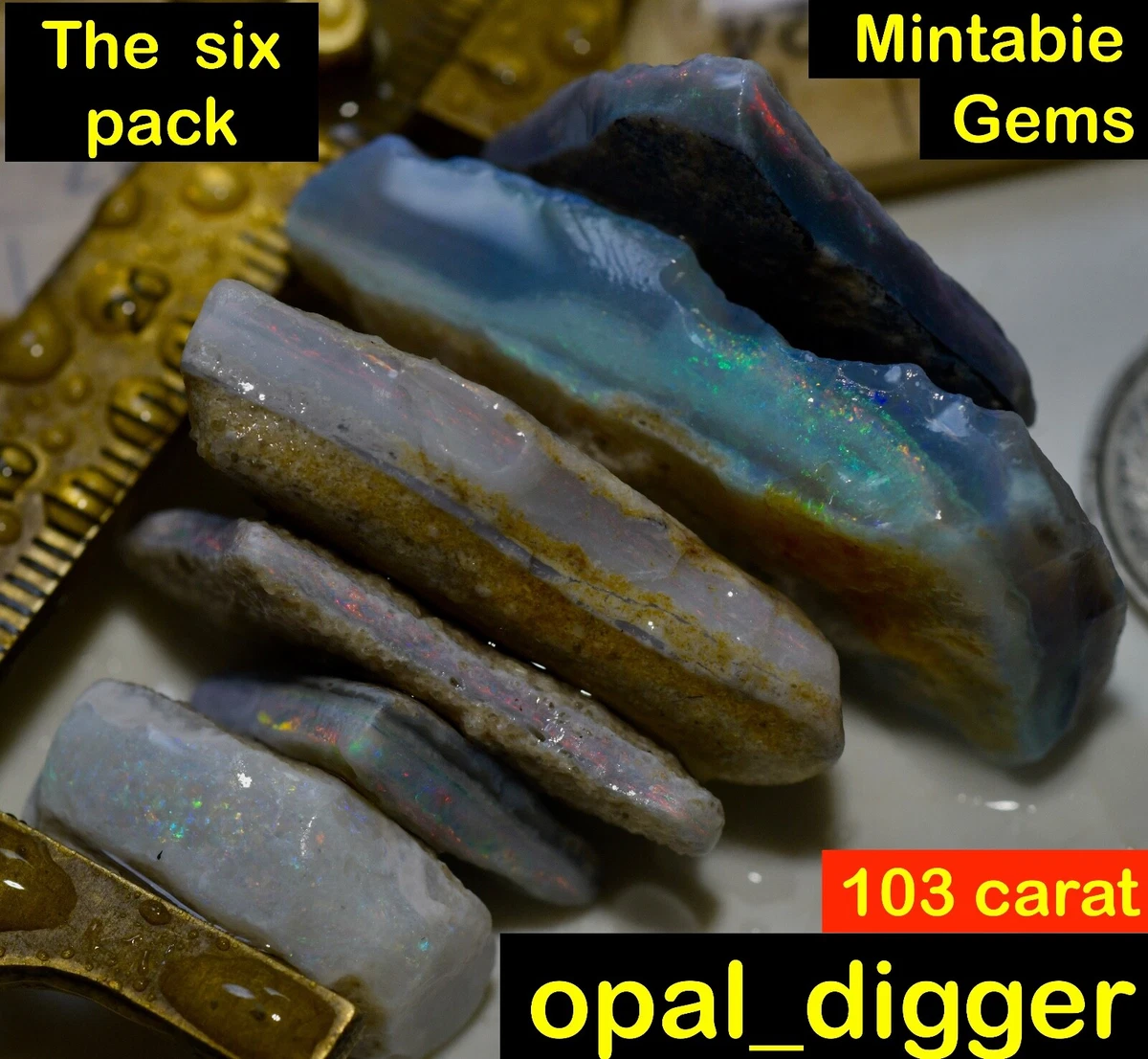 Mintabie black shop opal