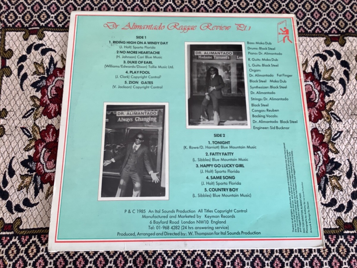英LP Dr. Alimantado Reggae Review Pt.1 KM002 KEYMAN RECORDS /00260 Reggae review pt.1 by Dr. Alimantado, LP with pycvinyl - Ref